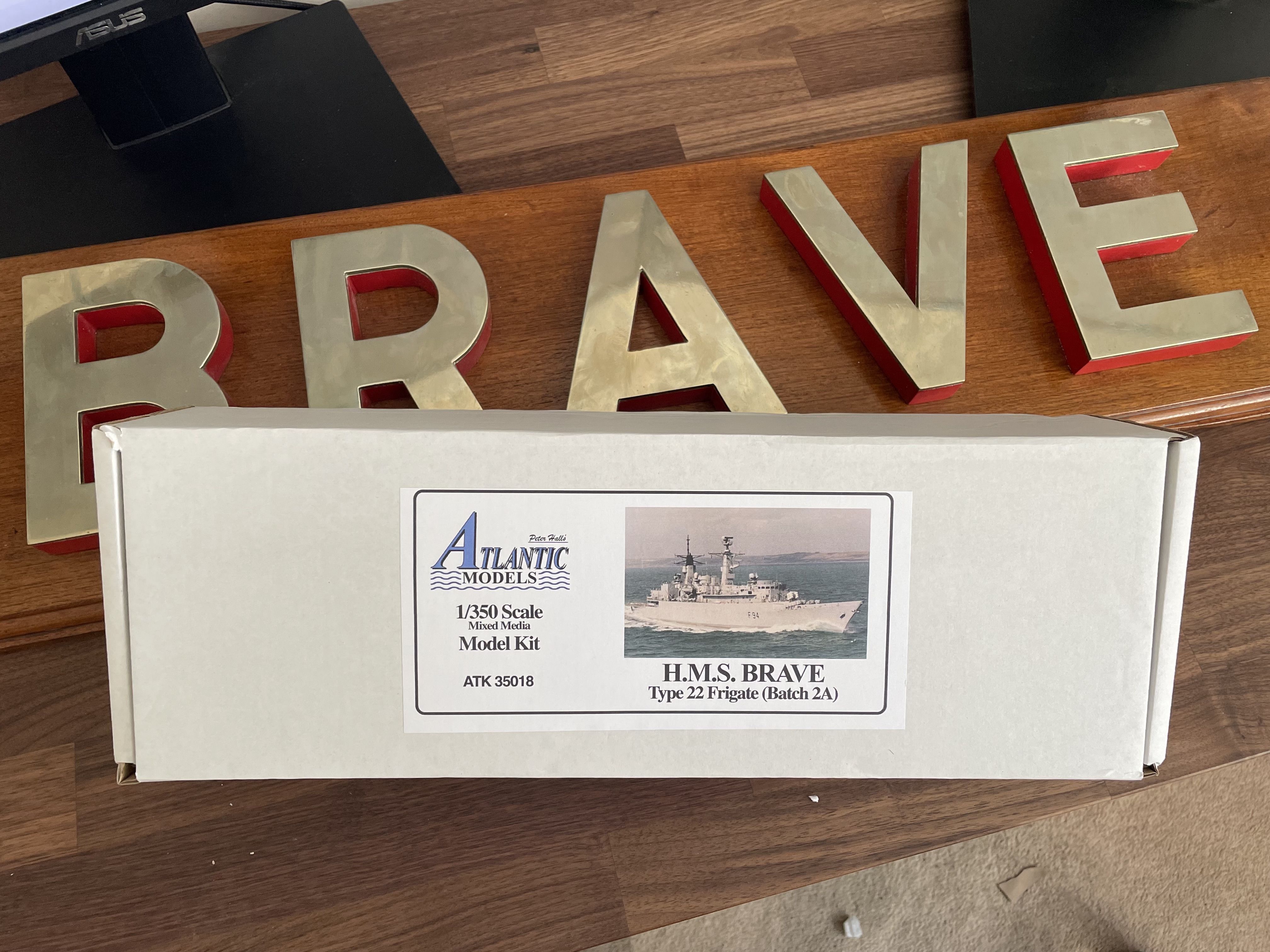 HMS Brave 1/350 Atlantic Models Work in Progress Maritime